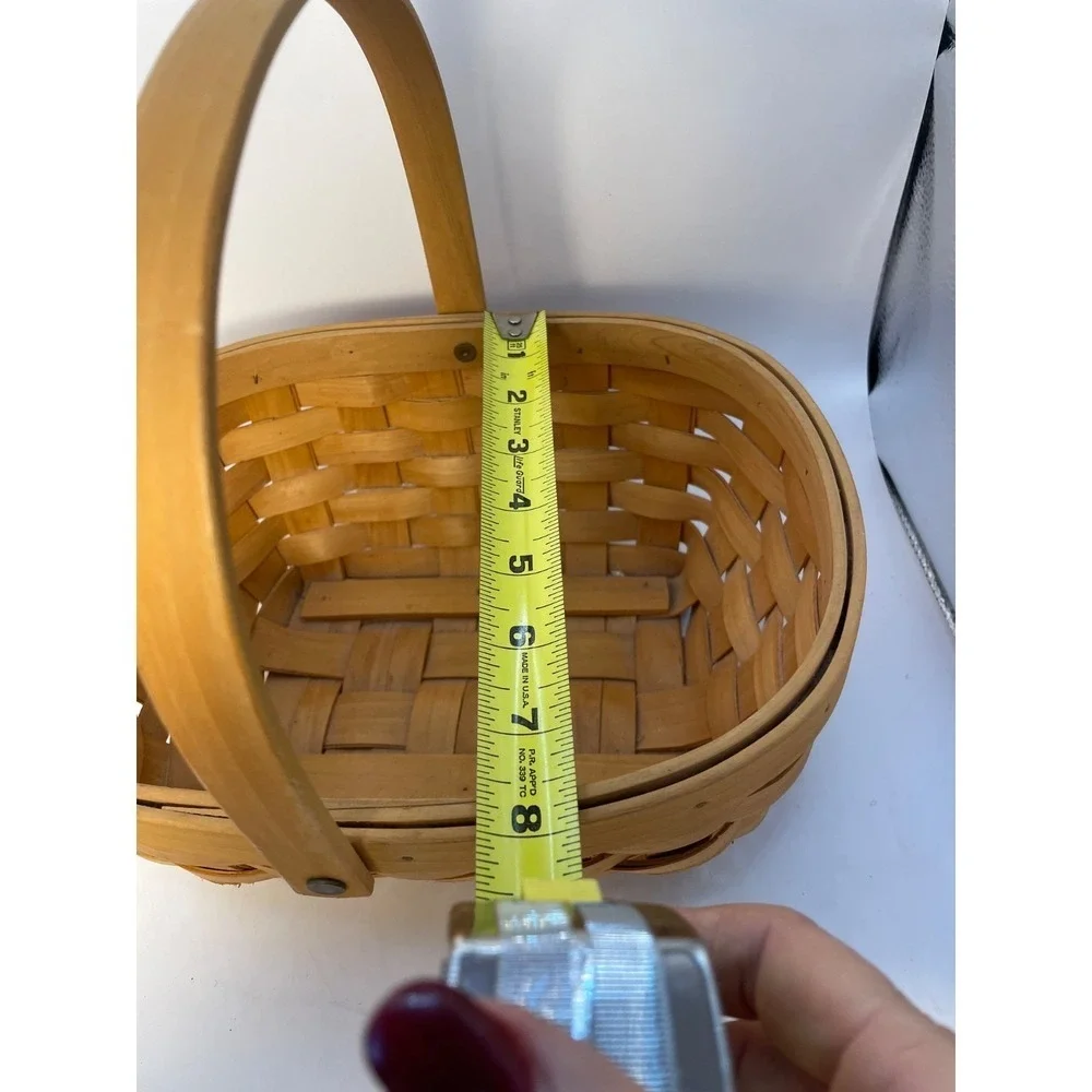 Vintage‎ Longaberger Basket Single Handle  9x5x5 rectangle 1992